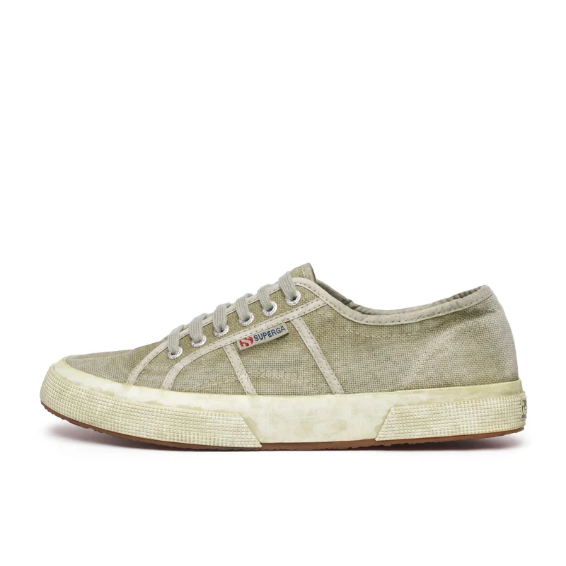Zapatilla verde lavado 2750COTTONDYED Superga