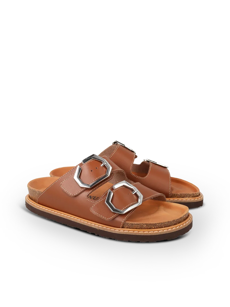 GALIA DRESS LEATHER CAMEL