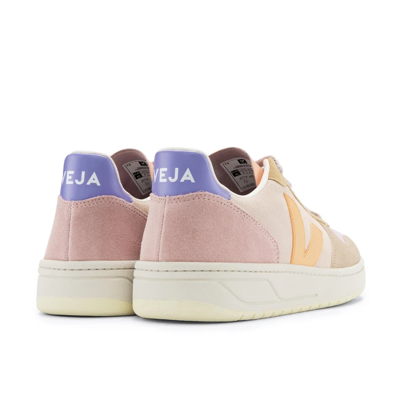 Deportiva melocotón/lila V10 Veja