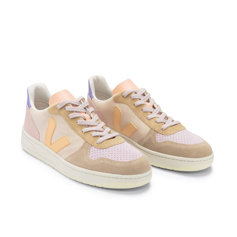 Deportiva melocotón/lila V10 Veja