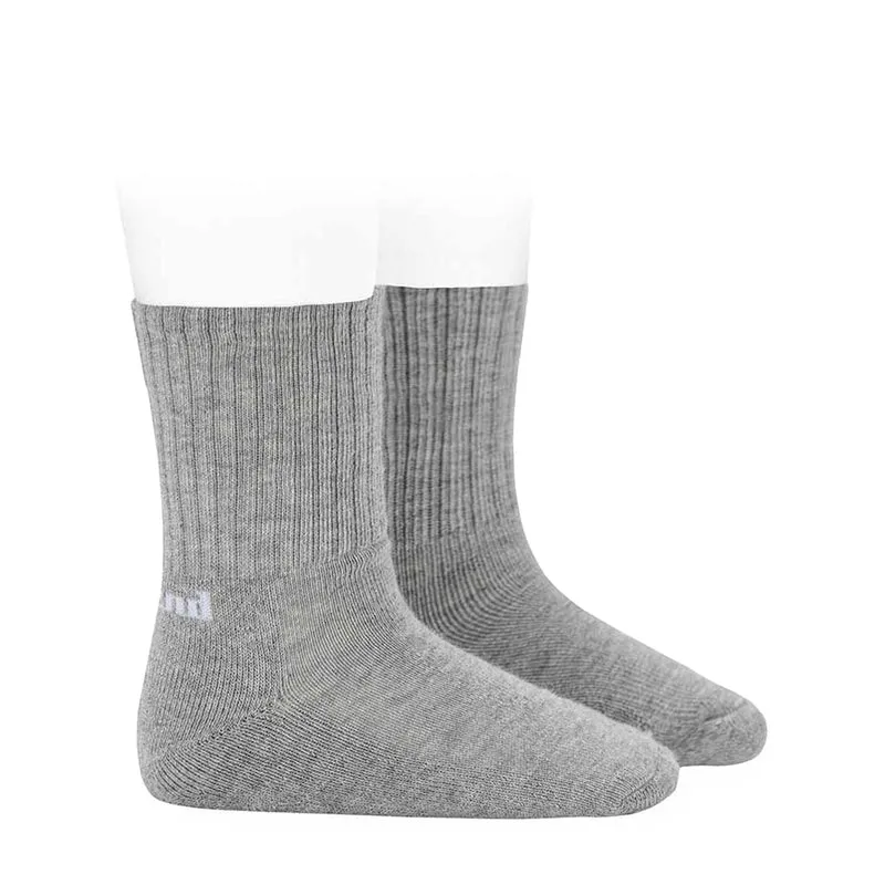 Calcetín corto gris claro 2615 Cóndor