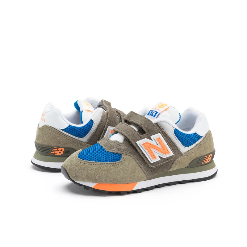 Deportiva kaki/azulón PV574LA1 New Balance