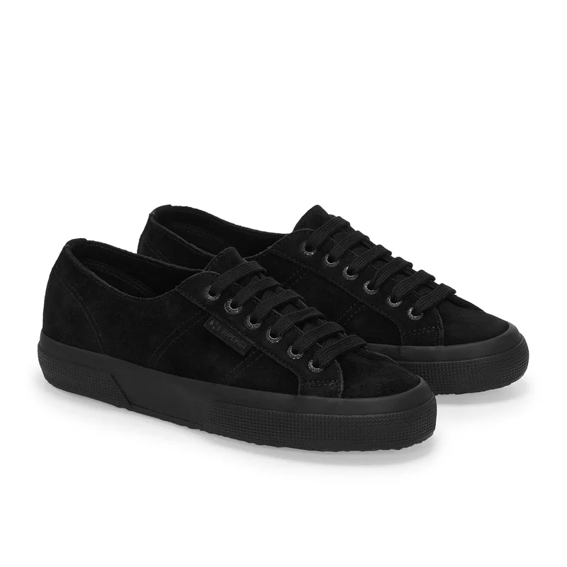 Zapatilla serraje negro 2750SUEDE Superga