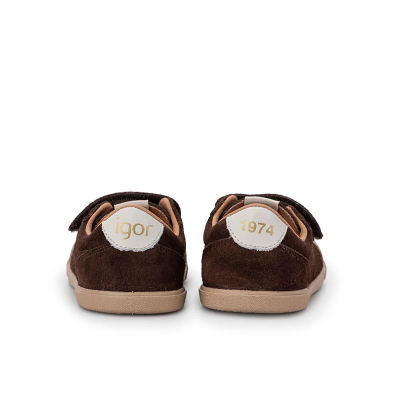 Zapatilla barefoot serraje marrón TENNIS Igor