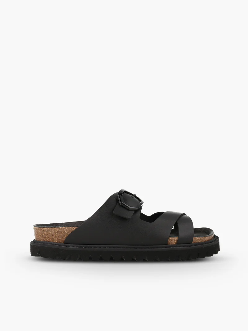 GEORGINA LEATHER BLACK