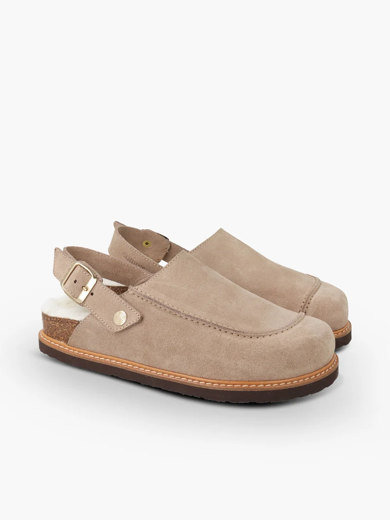 GALBANO VELOUR WOOL TAUPE
