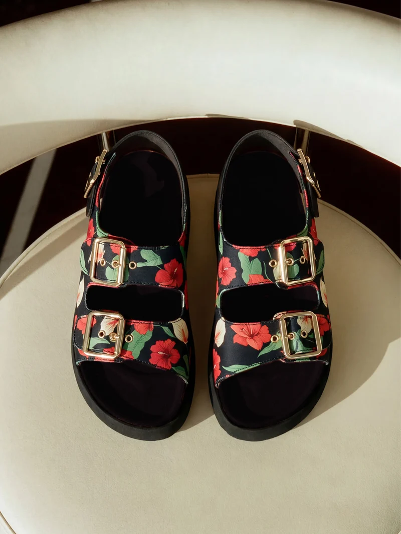 FELINA VEGAN FLORAL RED