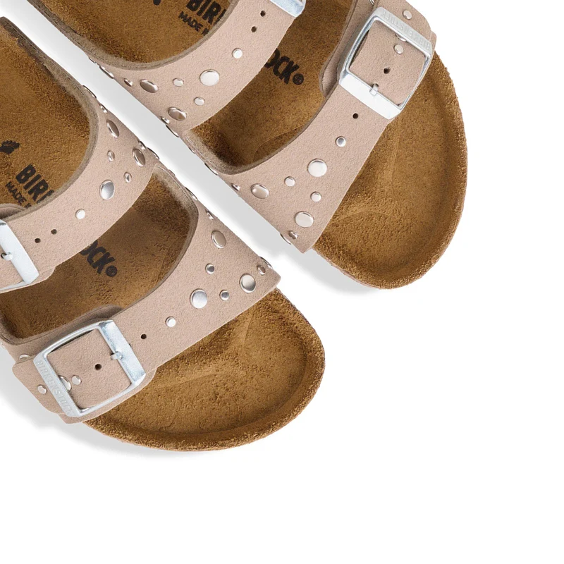 Sandalia grey taupe ARIZONARIVETKIDS Birkenstock