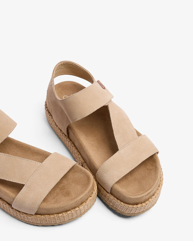 Sandalia Niana Serraje Beige