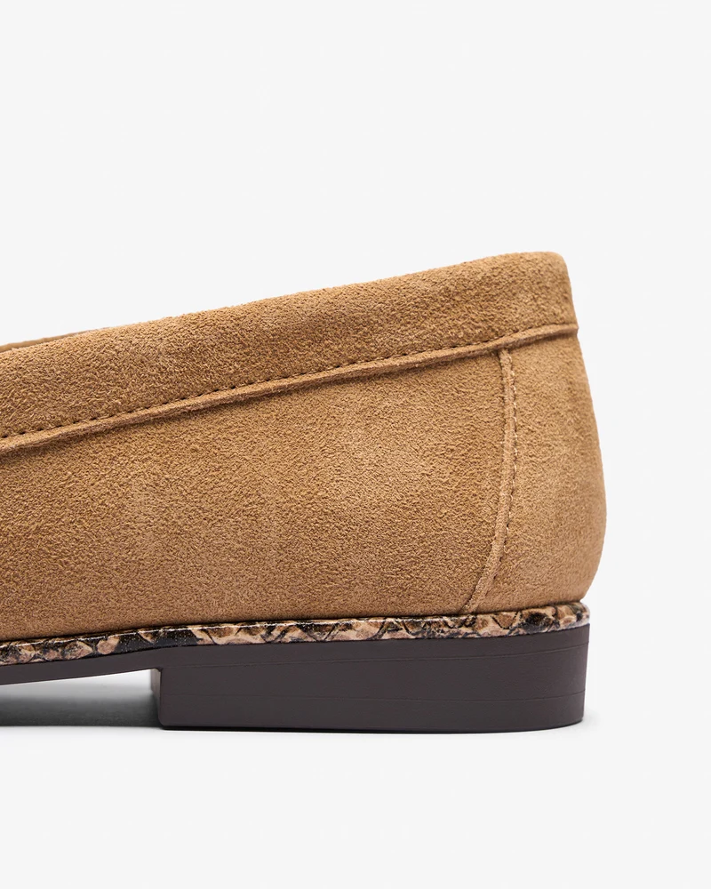 Mocasín Beige de Mujer Yao Cerco