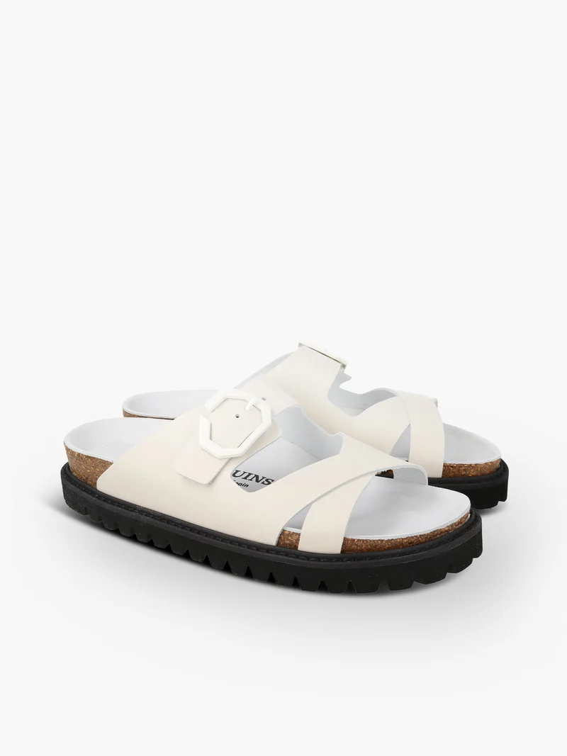 GEORGINA LEATHER OFF WHITE