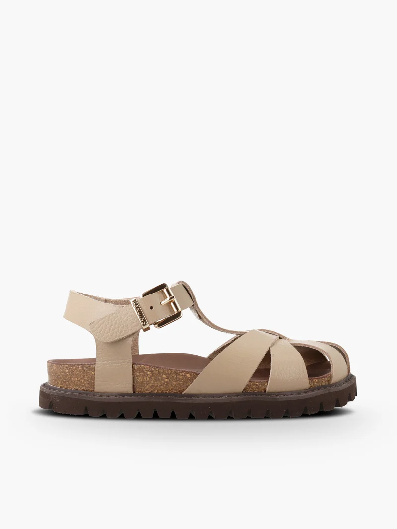 HOWEA EMBOSSED LEATHER TAUPE