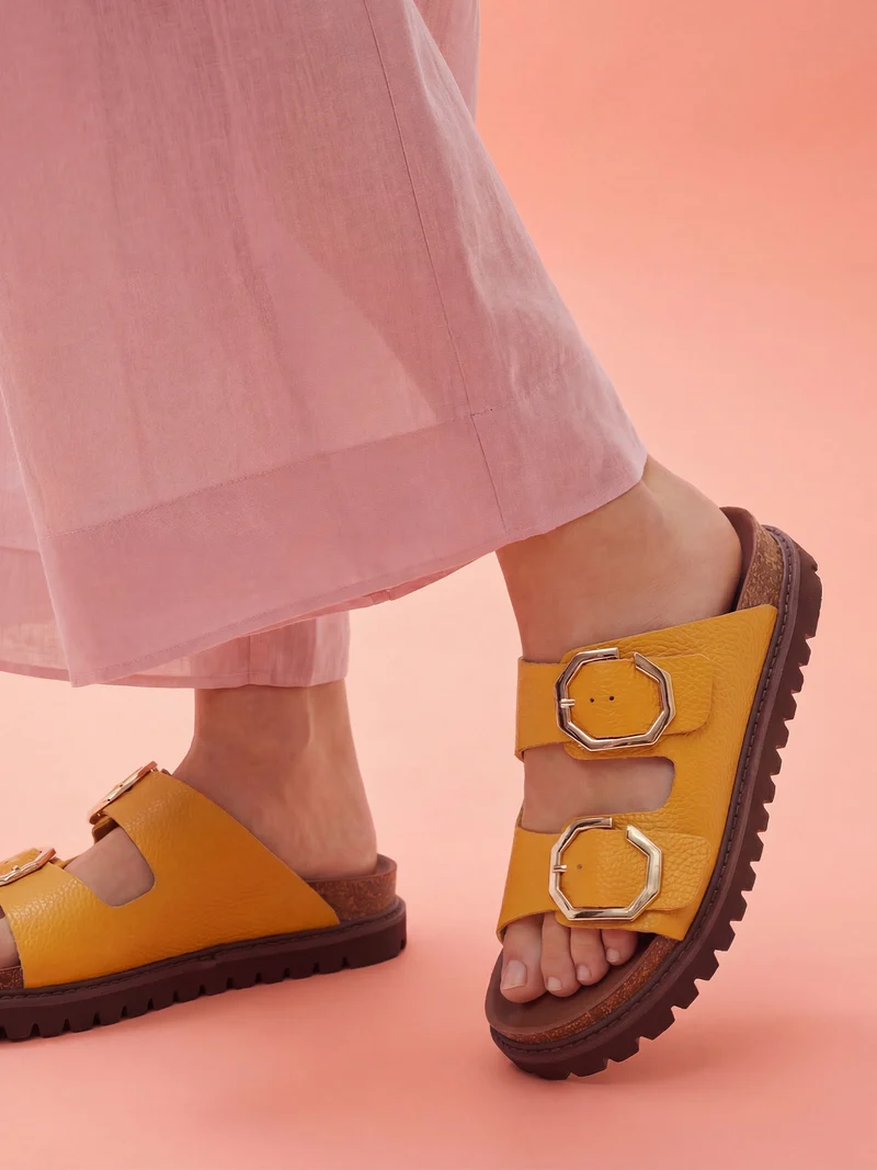 GALIA LEATHER EMBOSSED AMBER