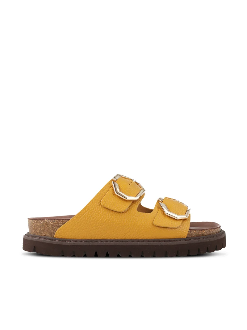 GALIA LEATHER EMBOSSED AMBER