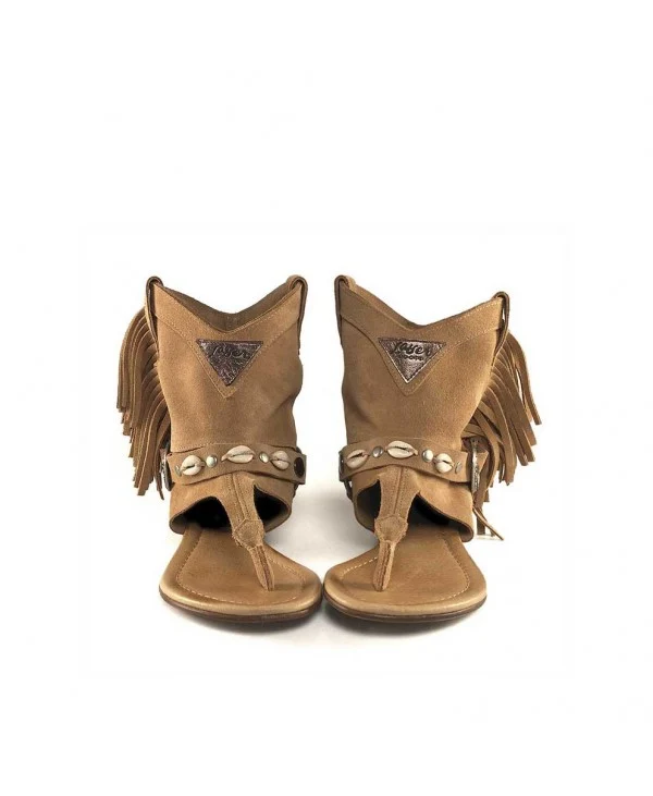 SANDALIAS BOHO WEST HIMBA MARRÓN CAMEL PARA MUJER