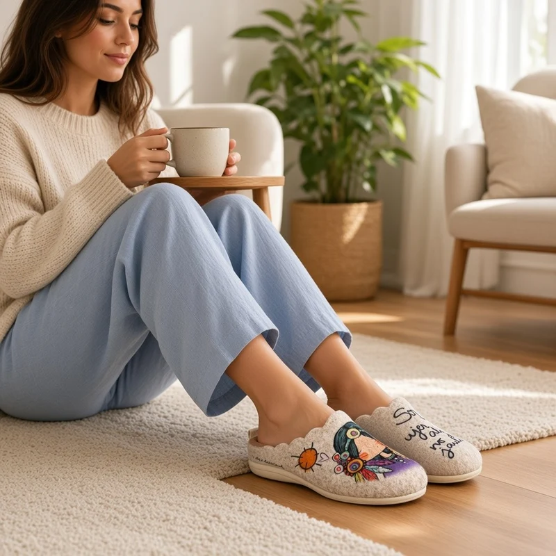 Zapatillas de Casa Vivant Soy Mujer 262095 Beig