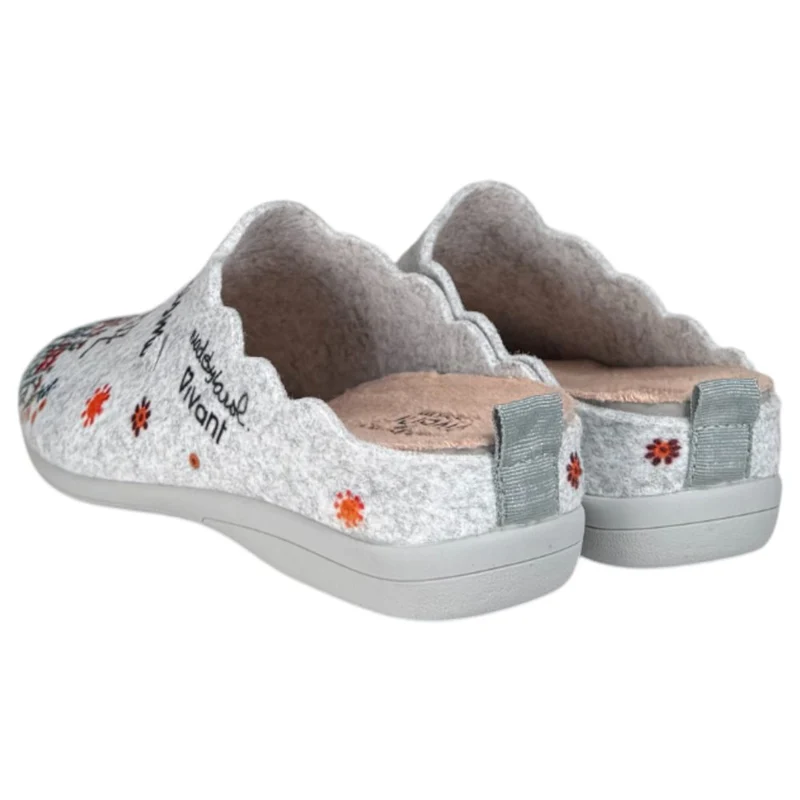 Zapatillas de Casa Vivant Elijo Ser Feliz 222215 Gris
