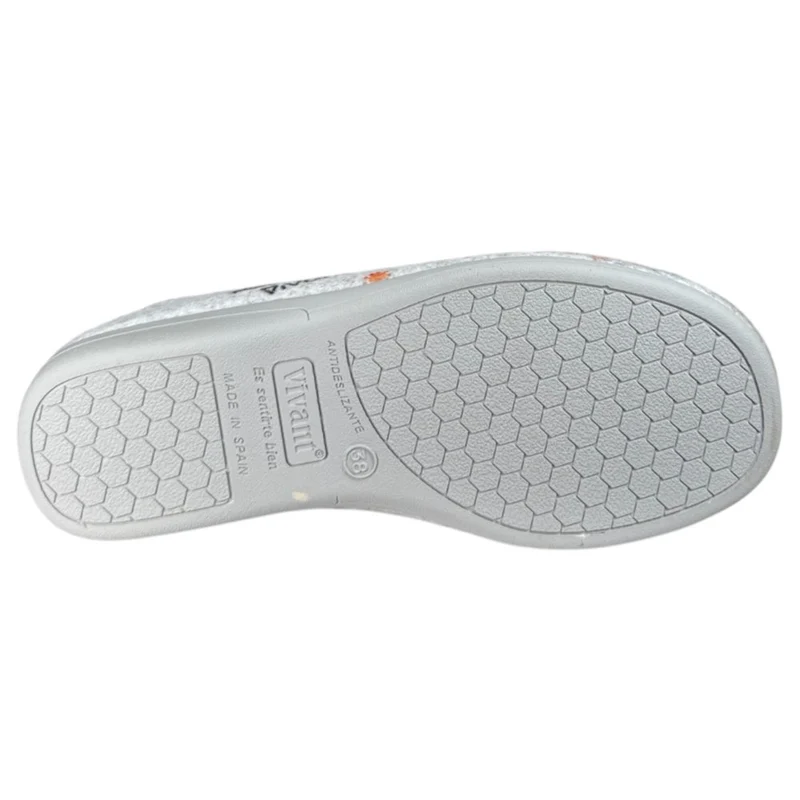 Zapatillas de Casa Vivant Elijo Ser Feliz 222215 Gris