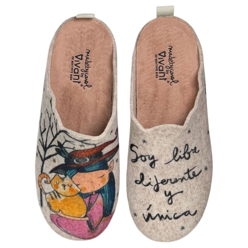 Zapatillas de Casa Vivant Soy Libre 242145 Beig