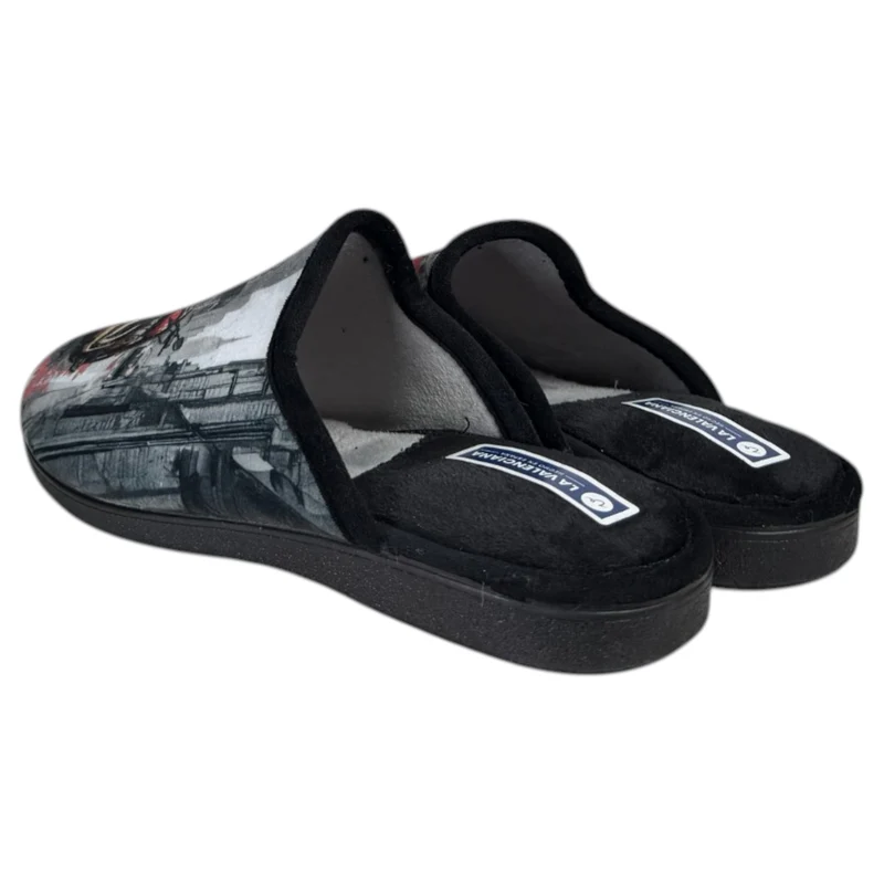 Zapatillas de Casa La Valenciana Moto 467 Negro