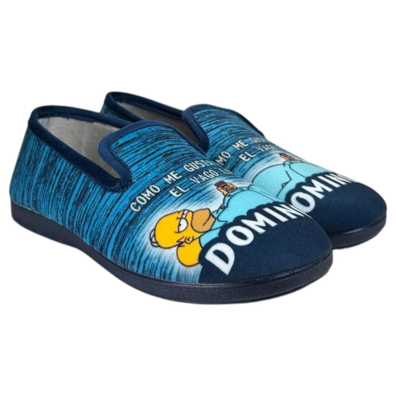 Zapatillas de Casa La Valenciana Homer Simpson 442 Marino