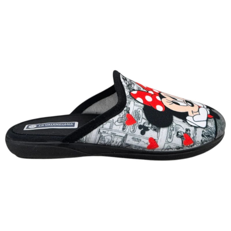 Zapatillas de Casa La Valenciana Mickey & Minnie 881 Negro