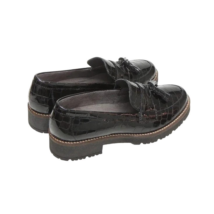 MUJER MOCASIN EN COCO NEGRO