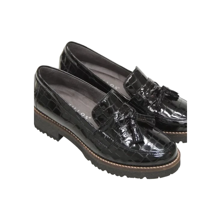 MUJER MOCASIN EN COCO NEGRO