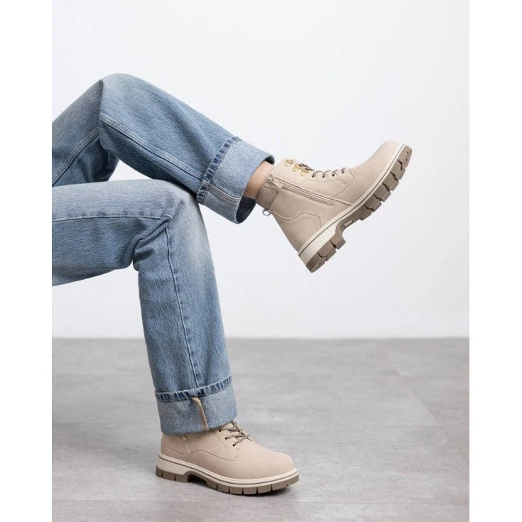 MUJER BOTIN LYON BEIGE XTI