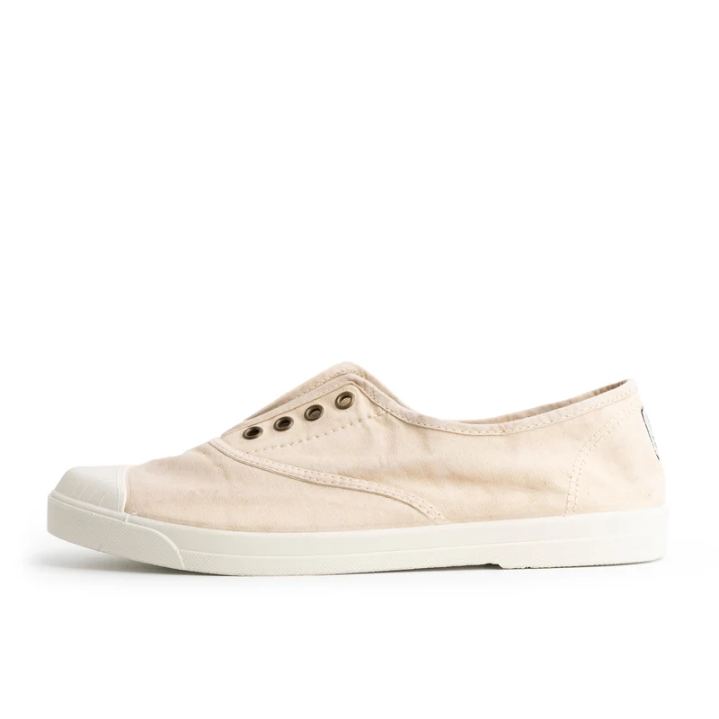 Zapatilla beige claro lavado LONA3102 Natural World