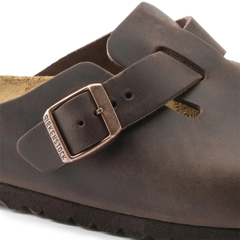 Zueco piel marrón BOSTON Birkenstock