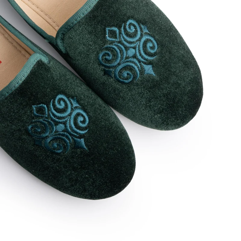 Zapatilla casa verde 23528 Norteñas