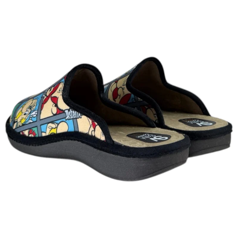 Zapatillas de Casa Salvi Astérix 09T420 Negro