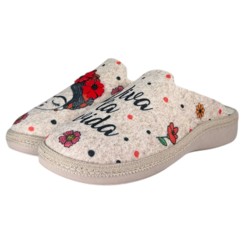 Zapatillas de Casa Salvi Viva la Vida 76T610 Arena