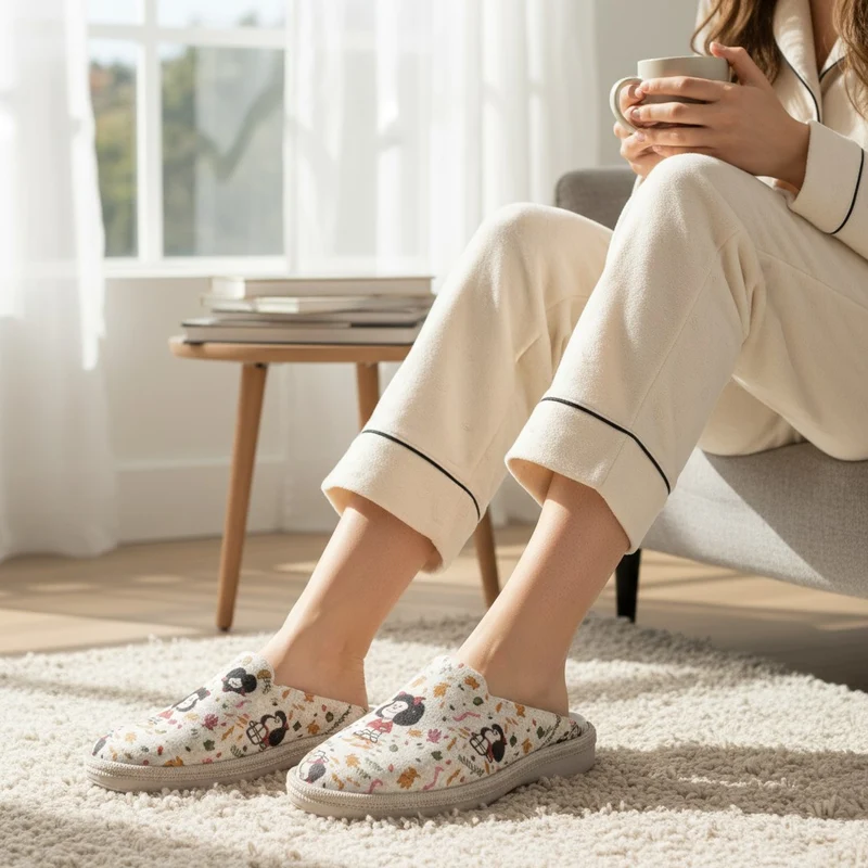 Zapatillas de Casa Salvi Mafalda 76T615 Arena
