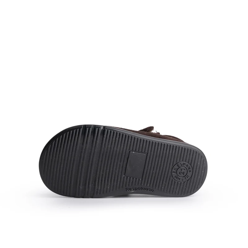 Mercedita barefoot serraje marrón R246 Jeromín