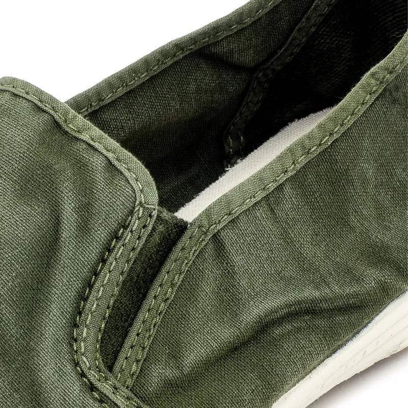 Zapatilla kaki lavado LONA315 Natural World