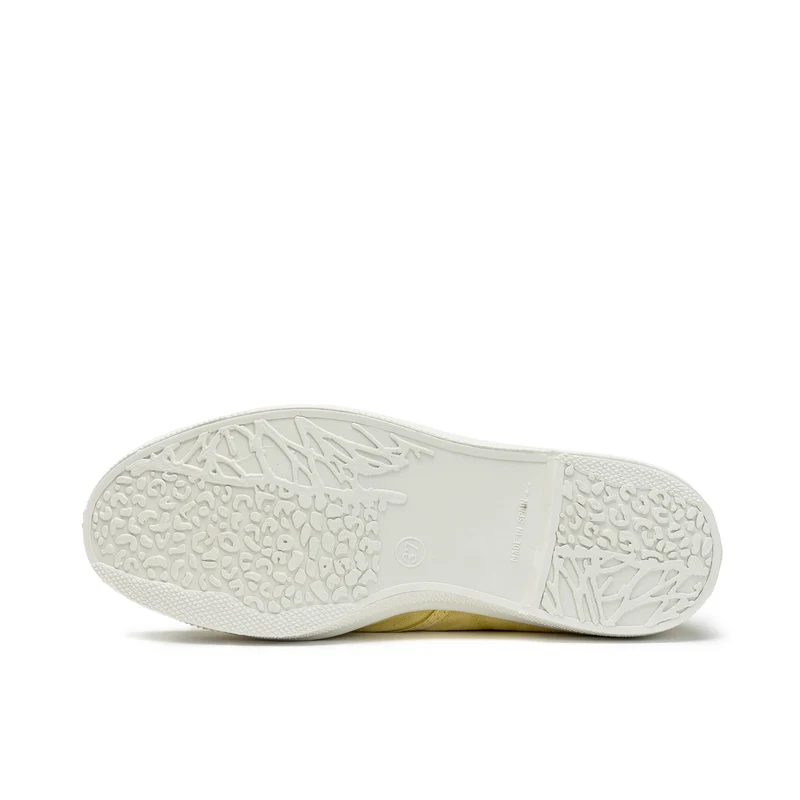 Zapatilla amarillo claro lavado LONA102 Natural World