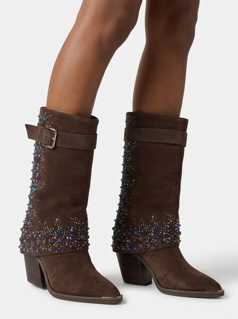 BOTA ANTE CON PEDRERÍA MULTICOLOR