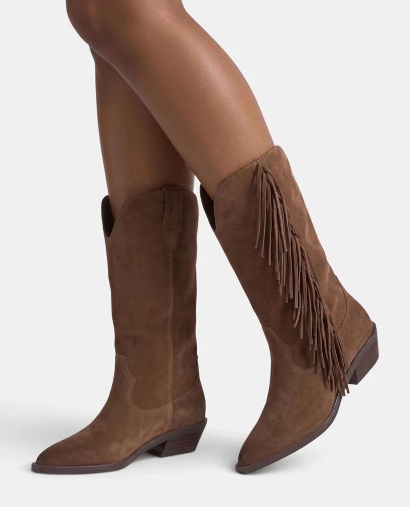 BOTA COWBOY DE ANTE CON FLECOS
