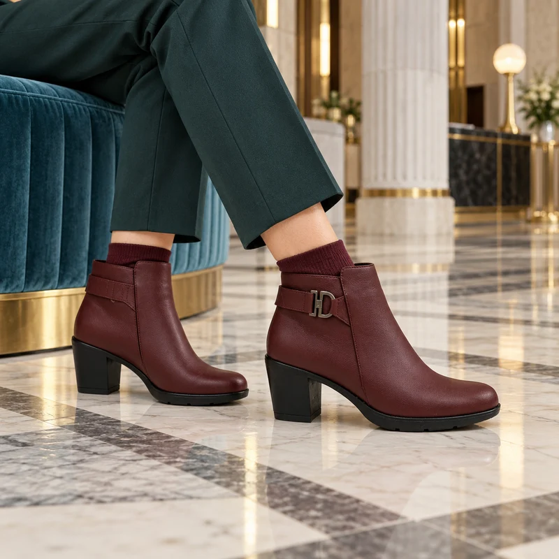MUJER BOTIN PIEL BOREAL