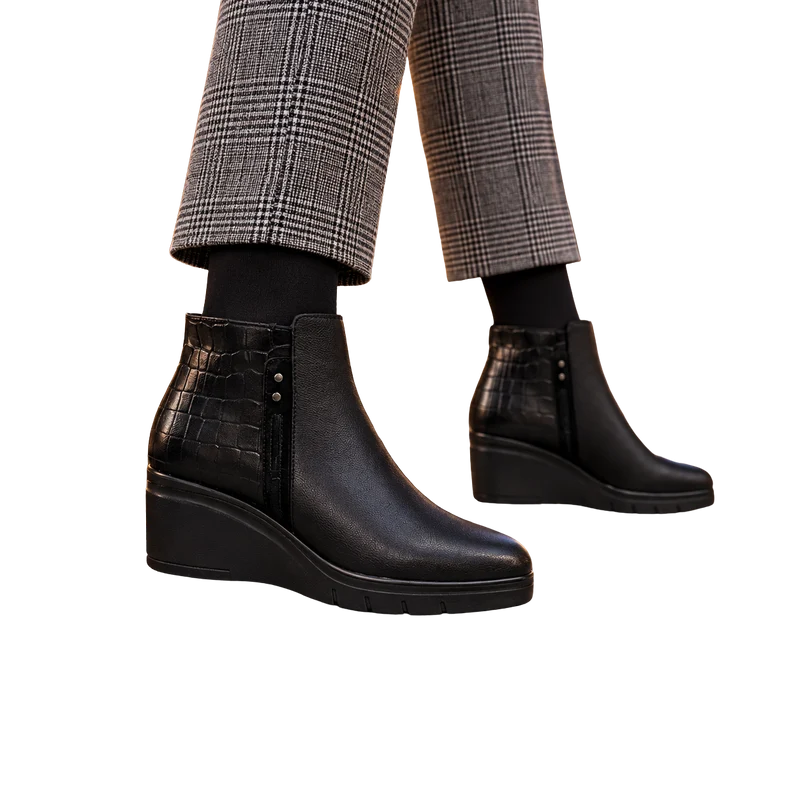 MUJER BOTIN PIEL NIEBLA