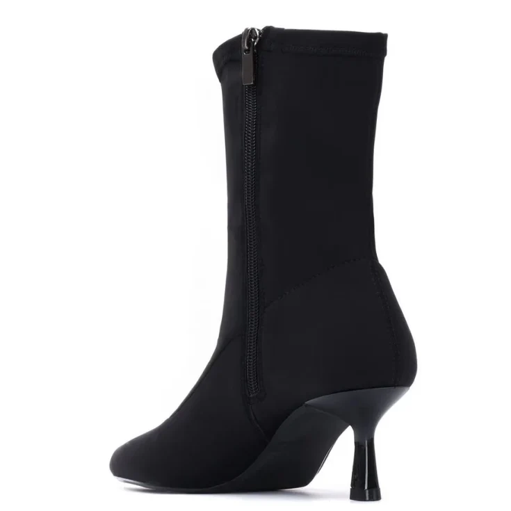 BOTIN TACON FINO VERONA TEXTIL NEGR