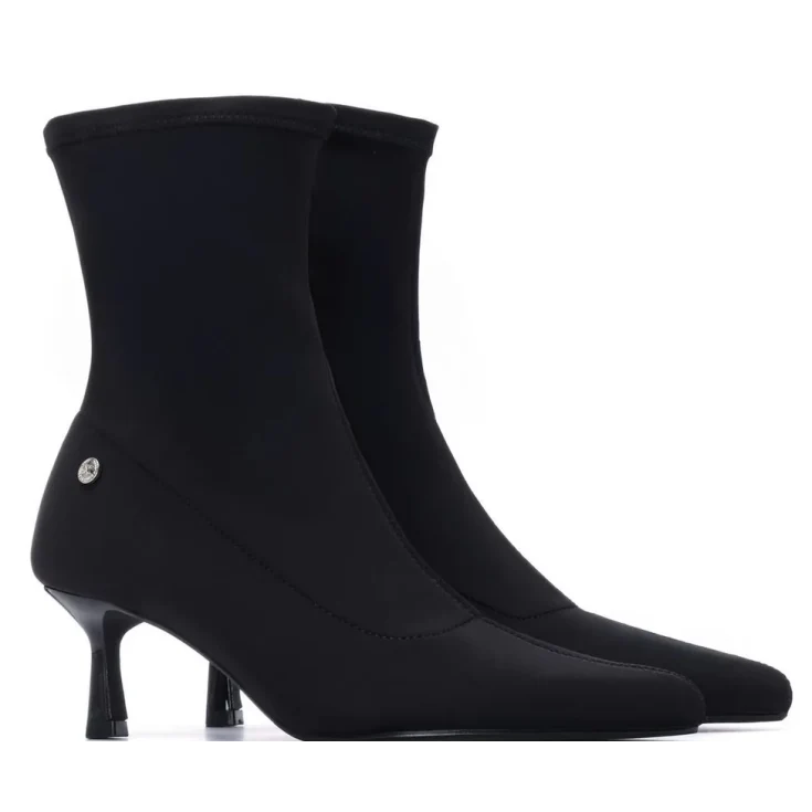 BOTIN TACON FINO VERONA TEXTIL NEGR