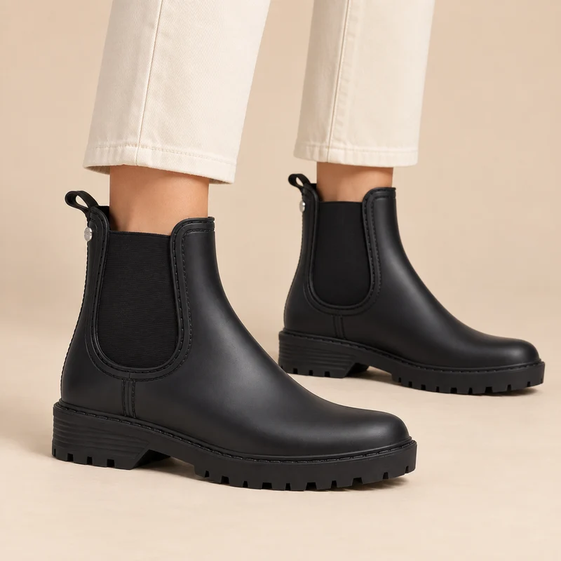 MUJER BOTIN AGUA MEDIO NOCHE
