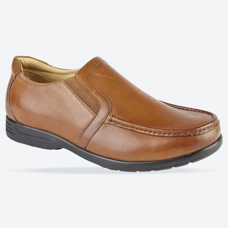 Zapatos Roamers M 984BT Twin Gusset de hombre de ajuste ancho