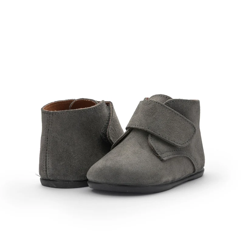 Bota barefoot serraje gris 177 Pepa & Cris