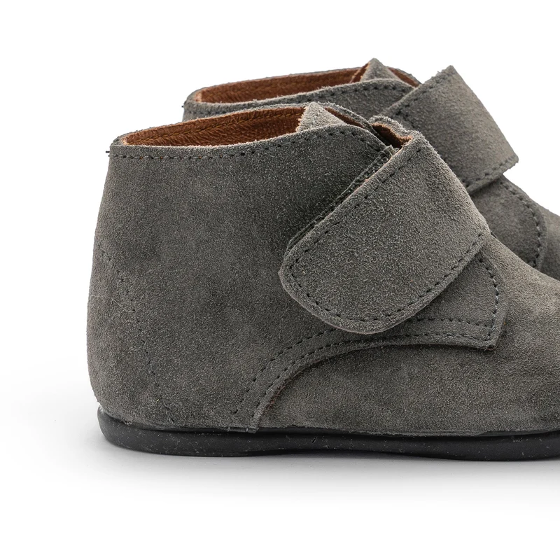 Bota barefoot serraje gris 177 Pepa & Cris