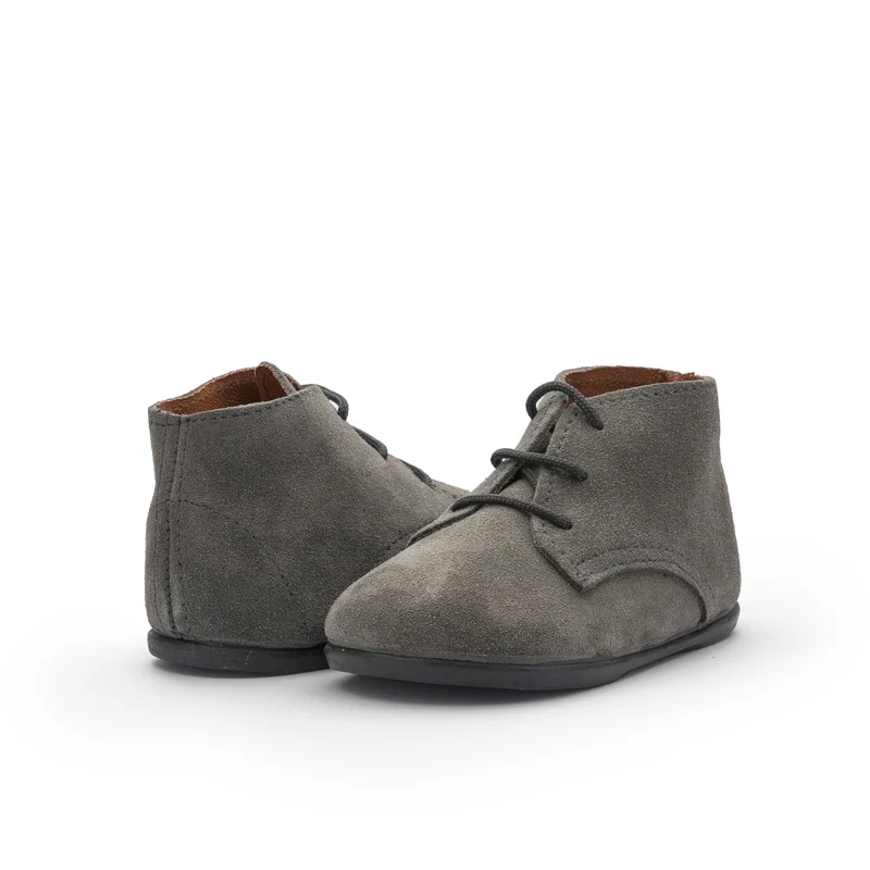 Bota barefoot serraje gris 170 Pepa & Cris