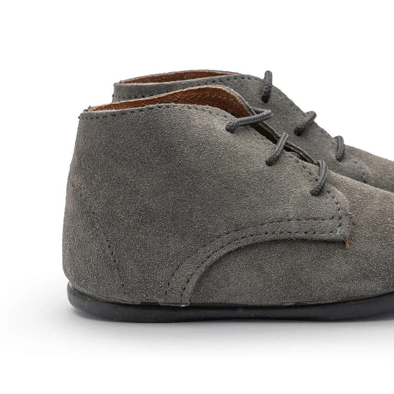 Bota barefoot serraje gris 170 Pepa & Cris